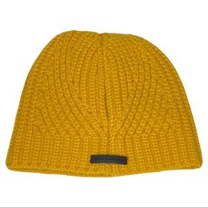 Rebecca Minkoff Turmeric Traveling Rib Beanie NWOT